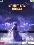 Download mobile theme moon adn girl