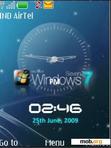 Скачать тему Windows 7 Clock Flash