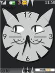 Download mobile theme clock cat