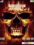 Download mobile theme Fired Skull - Tmc Week 230