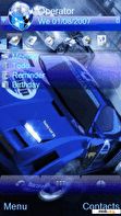 Download mobile theme car blue