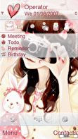 Download mobile theme cute girl