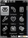 Download mobile theme Black Spiral