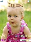 Download mobile theme cute baby