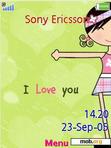 Download mobile theme Love You