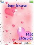 Download mobile theme Pink Hearts