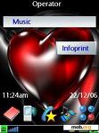 Download mobile theme Red Heart