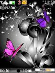 Download mobile theme Black N Butterfly 2