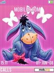 Download mobile theme Eeyore pink