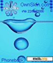 Download mobile theme water drops