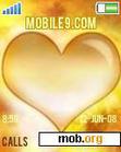 Download mobile theme yellow heart