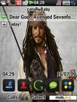 Download mobile theme Captain Jack Sparrow