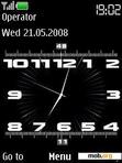 Скачать тему Clock_1TV Black