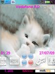 Download mobile theme White cat