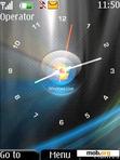 Скачать тему Windows Live clock