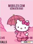 Скачать тему kitty in pink