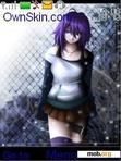 Download mobile theme Rosario Vampire:Mizore Shirayuki