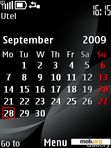 Download mobile theme Black Calendar