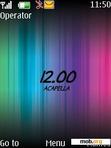 Download mobile theme Rainbow Digital Clock By ACAPELLA