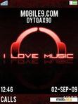 Download mobile theme I love music