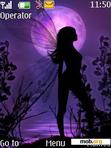 Download mobile theme Purple Fairy Silhouette By ACAPELLA