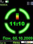 Download mobile theme clock colored battery animated