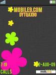 Download mobile theme Cute flowers