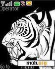 Download mobile theme Angry tiger black edition (Basic)