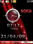 Download mobile theme NOkia cLocK