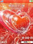 Download mobile theme Crystal hearts