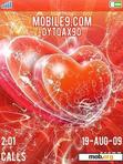 Download mobile theme Crystal hearts