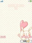 Download mobile theme Bunny Heart