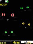 Download mobile theme Cat's eyes animation