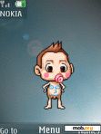 Download mobile theme Dancing baby, animation