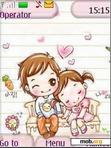 Download mobile theme cute love