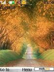 Download mobile theme Autumn road