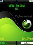 Download mobile theme green syber shot