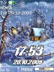 Download mobile theme Winter swf animated