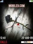 Download mobile theme dark flowers