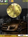 Download mobile theme Audi Gold Clock