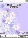 Download mobile theme Animated flowers