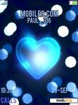 Download mobile theme Blue Hearts