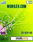 Download mobile theme Green flowr animatd