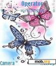 Download mobile theme Butterflies by Ems