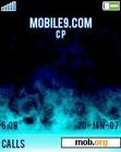 Download mobile theme blue flames