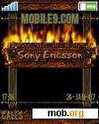 Download mobile theme Burning Sony-Ericsson