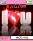 Download mobile theme Animated Love Bling