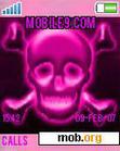 Download mobile theme Pink Skull