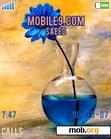 Download mobile theme Blue flower by Malakootee