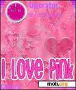 Download mobile theme Hearts - I Love Pink